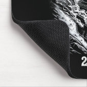 Tapis De Souris Rollin' Into 2026 Funny Cowboy Raccoon Happy New Y (Coin)