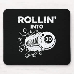 Tapis De Souris Rollin Into 30 Billiards 30e Anniversaire Flaming 