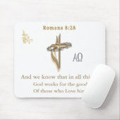 Tapis De Souris Romains 8:28 (Avec souris)