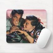 Tapis De Souris Romance Vintage, Amoureux du Lycée (Avec souris)