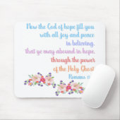 Tapis De Souris Romans 15 Bible Verse Design (Avec souris)