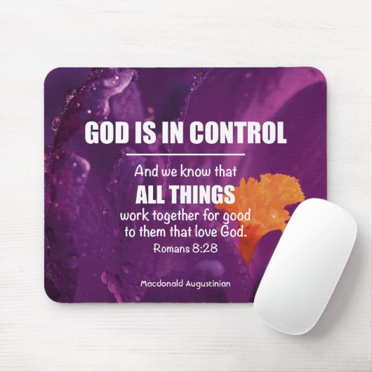Tapis De Souris Romans 8:28 ALL THINGS WORK TOGETHER (Avec souris)