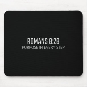 Tapis De Souris Romans 8_28 - Objectif Dans Chaque Étape Bible Rel