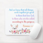 Tapis De Souris Romans 8 Verset Bible Design (Avec souris)