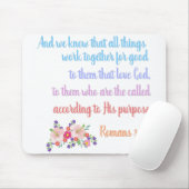 Tapis De Souris Romans 8 Verset Bible Design (Avec souris)