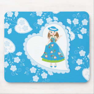 Tapis De Souris Romantic girl birthday party