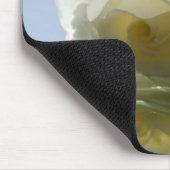 Tapis De Souris romantique blanc s'est levé (Coin)