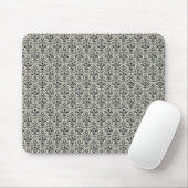 Tapis De Souris Romantique Damask Mousepad, gris (Avec souris)