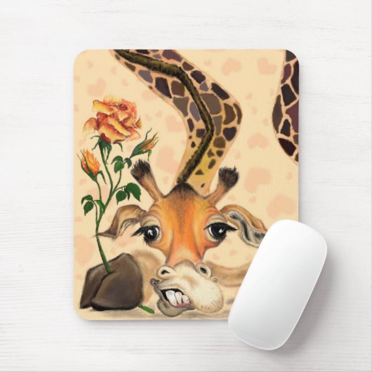 Tapis De Souris Romantique Giraffe Souris Pad Gentleman Jouer (Avec souris)
