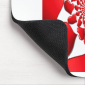 Tapis De Souris Romantique Red Hearts Art Motif Imprimer (Coin)