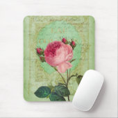 Tapis De Souris Romantique Shabby Chic Rose style victorien Mousep (Avec souris)