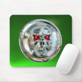 Tapis De Souris ROME SKULL, Émeraude verte (Avec souris)