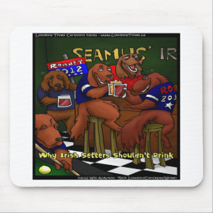 Tapis De Souris Romney's Irish Setters Funny Gifts Tees Cards Etc