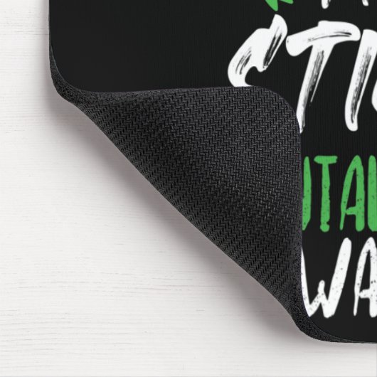 Tapis De Souris Rompre La Sensibilisation À La Stigmatisation Vert (Coin)