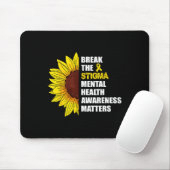 Tapis De Souris Rompre La Stigmatisation La Sensibilisation À La S (Avec souris)