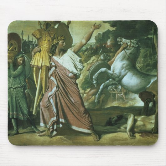 Tapis De Souris Romulus, conquérant d'Acron, prenant son butin à t (Devant)