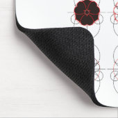Tapis De Souris Rond avec dessin de trèfle à l'épée (Coin)