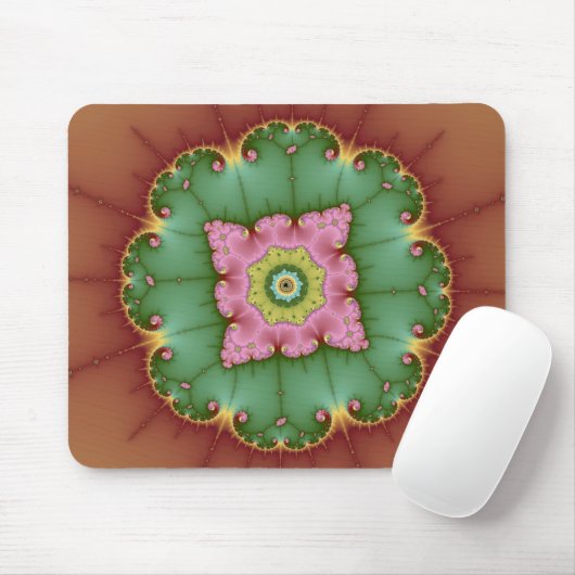 Tapis De Souris Rond - Fractal Mousepad (Avec souris)