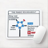 Tapis De Souris Rond point magique Mousepad (Avec souris)