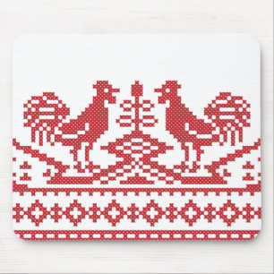 Tapis De Souris Rooster cross-stitch