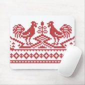 Tapis De Souris Rooster cross-stitch (Avec souris)