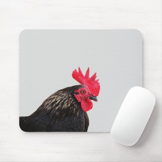 Tapis De Souris Rooster Portrait (Avec souris)