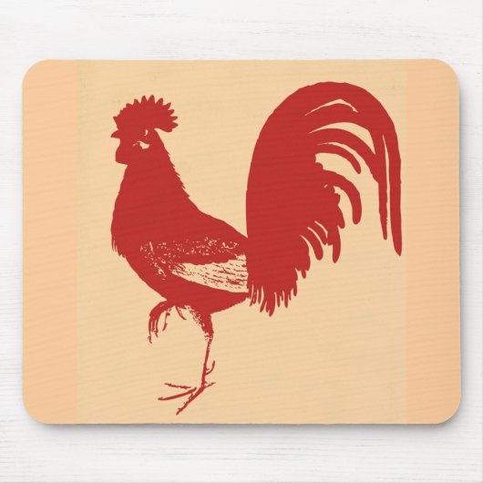 Tapis De Souris Rooster rouge (Devant)