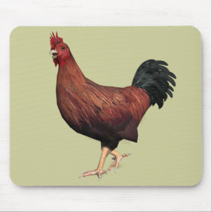 Tapis De Souris Rooster rouge