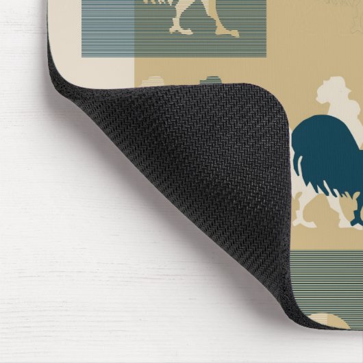 Tapis De Souris Rooster Vintage - Mousepad (Coin)