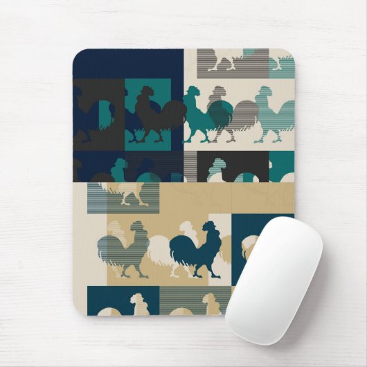 Tapis De Souris Rooster Vintage - Mousepad (Avec souris)