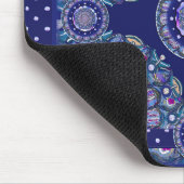 Tapis De Souris Rosace bleue (Coin)