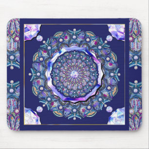 Tapis De Souris Rosace bleue