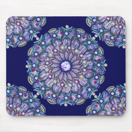 Tapis De Souris Rosace bleue (Devant)