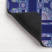 Tapis De Souris Rosace bleue (Coin)