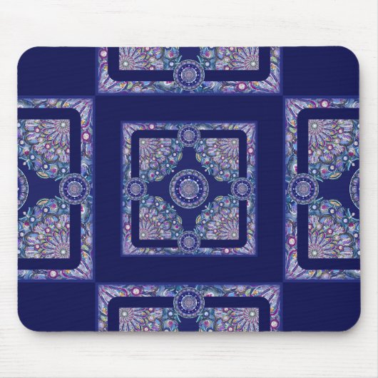 Tapis De Souris Rosace bleue (Devant)