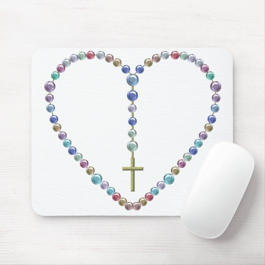 Tapis De Souris Rosaire de perle #2 (Avec souris)