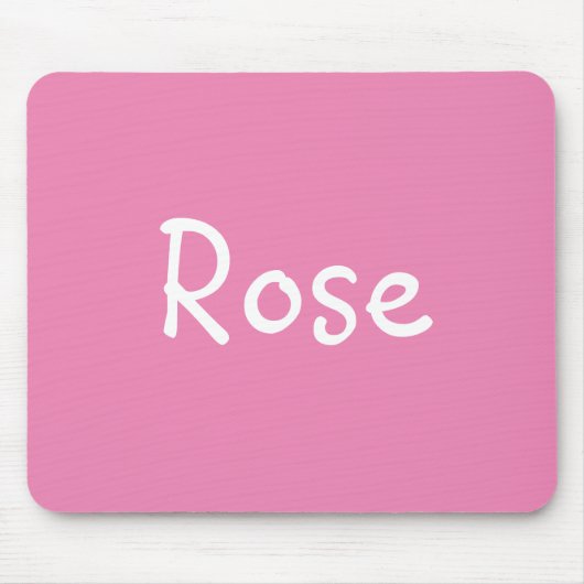 Tapis De Souris Rose (Devant)
