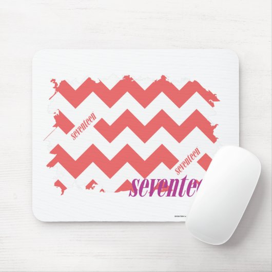 Tapis De Souris Rose 2 de zigzag (Avec souris)