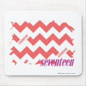 Tapis De Souris Rose 2 de zigzag (Devant)