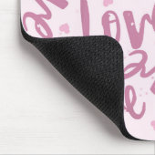 TAPIS DE SOURIS ROSE AVEC LA MAIN DESSINÉE AMOUR RANDOM (Coin)