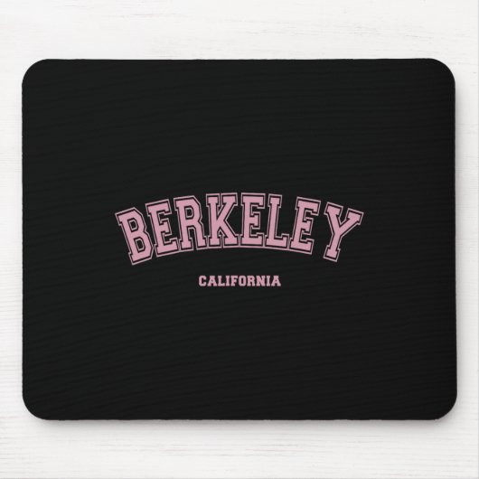Tapis De Souris Rose Berkeley Californie Ca Style Université Sur B (Devant)