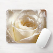 Tapis De Souris Rose blanc Mousepad (Avec souris)
