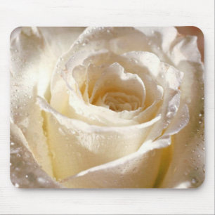 Tapis De Souris Rose blanc Mousepad