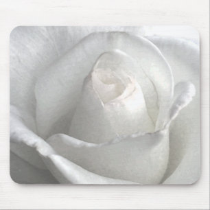 Tapis De Souris Rose blanche