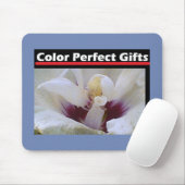 Tapis De Souris Rose blanche (Avec souris)