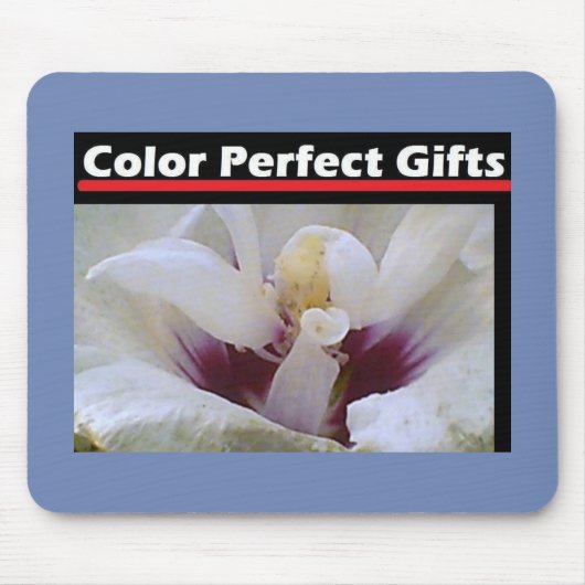 Tapis De Souris Rose blanche (Devant)