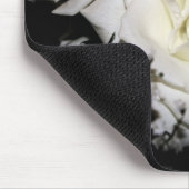 Tapis De Souris Rose blanche (Coin)