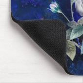 Tapis De Souris Rose blanche sur un fond texturé (Coin)