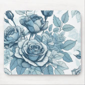 Tapis De Souris Rose bleu (Devant)