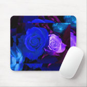 Tapis De Souris Rose bleu violet (Avec souris)